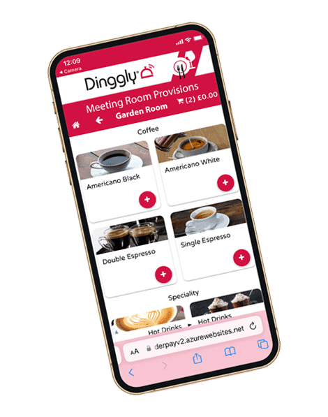 Dinggly Meeting Room POS - coffees