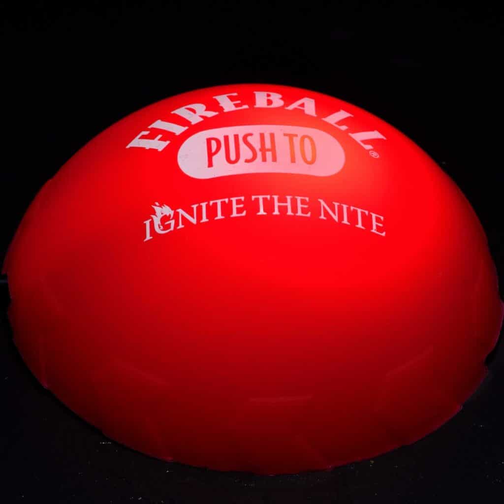 Fireball whiskey bespoke call button