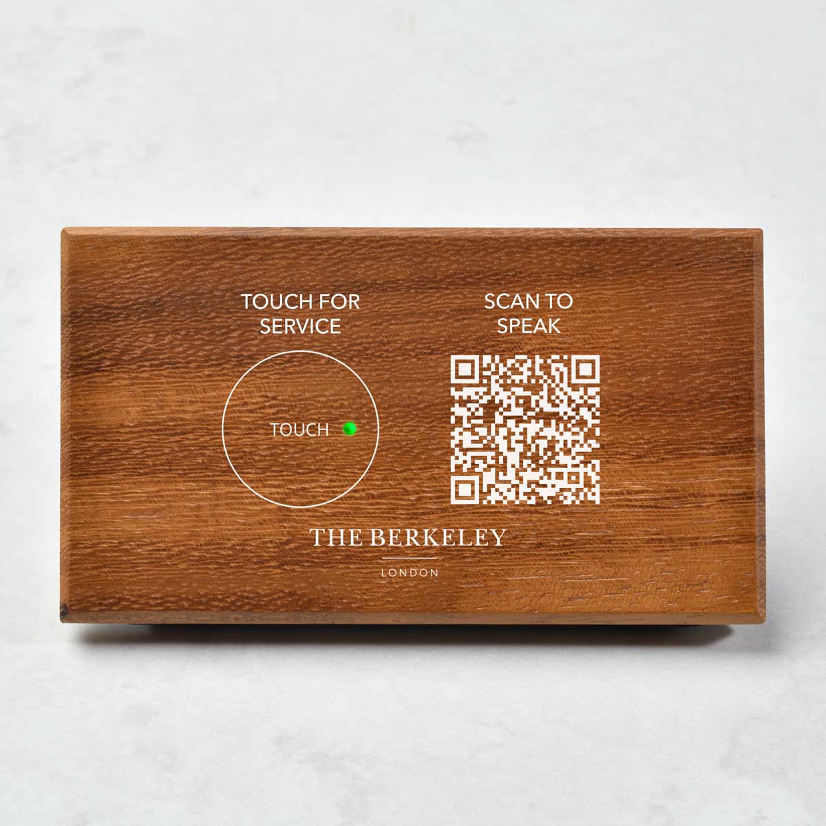 call button with qr code