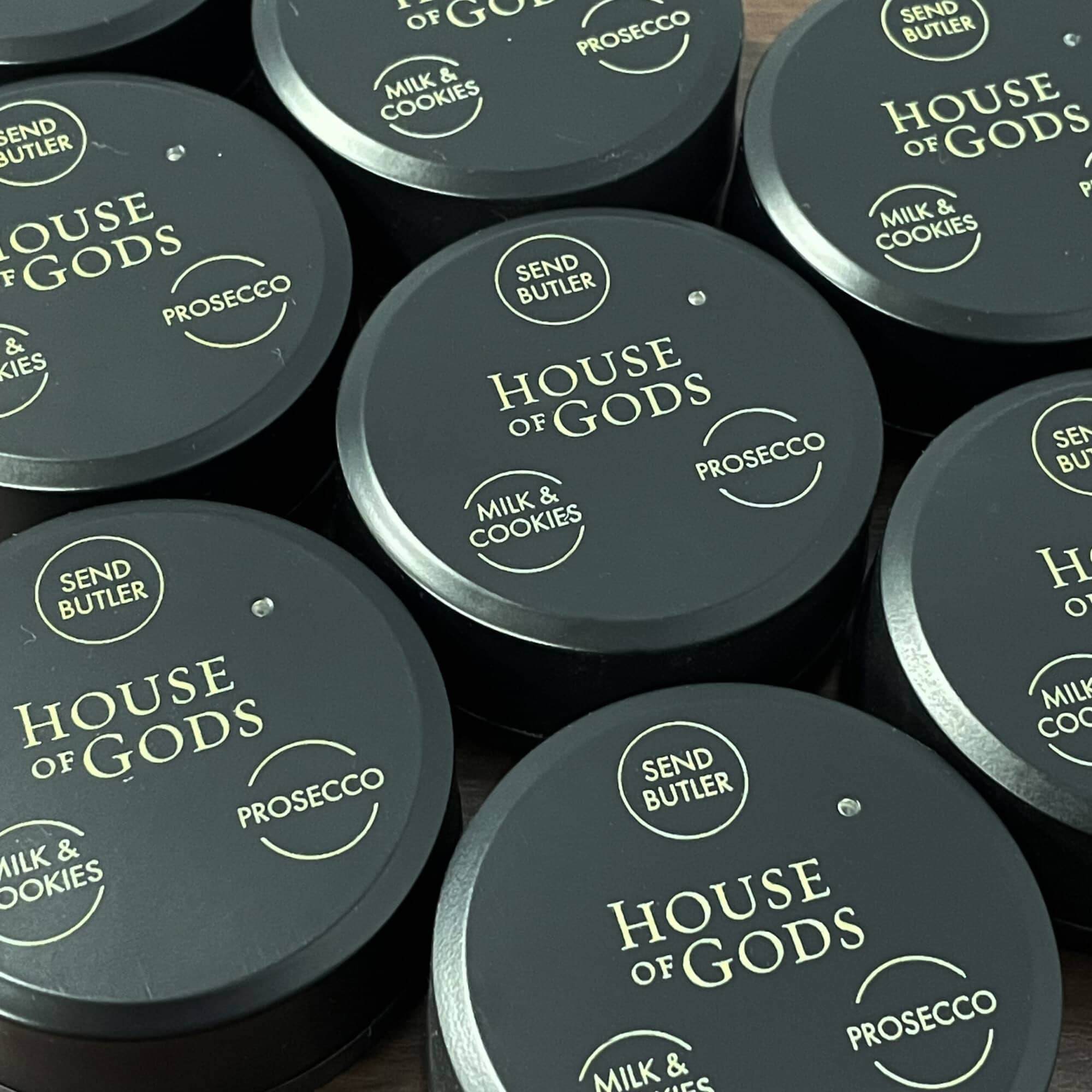 Group of House of Gods Hotel buttons for pager system