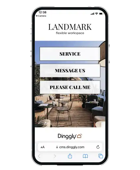 Virtual call button user screen interface - fully customised